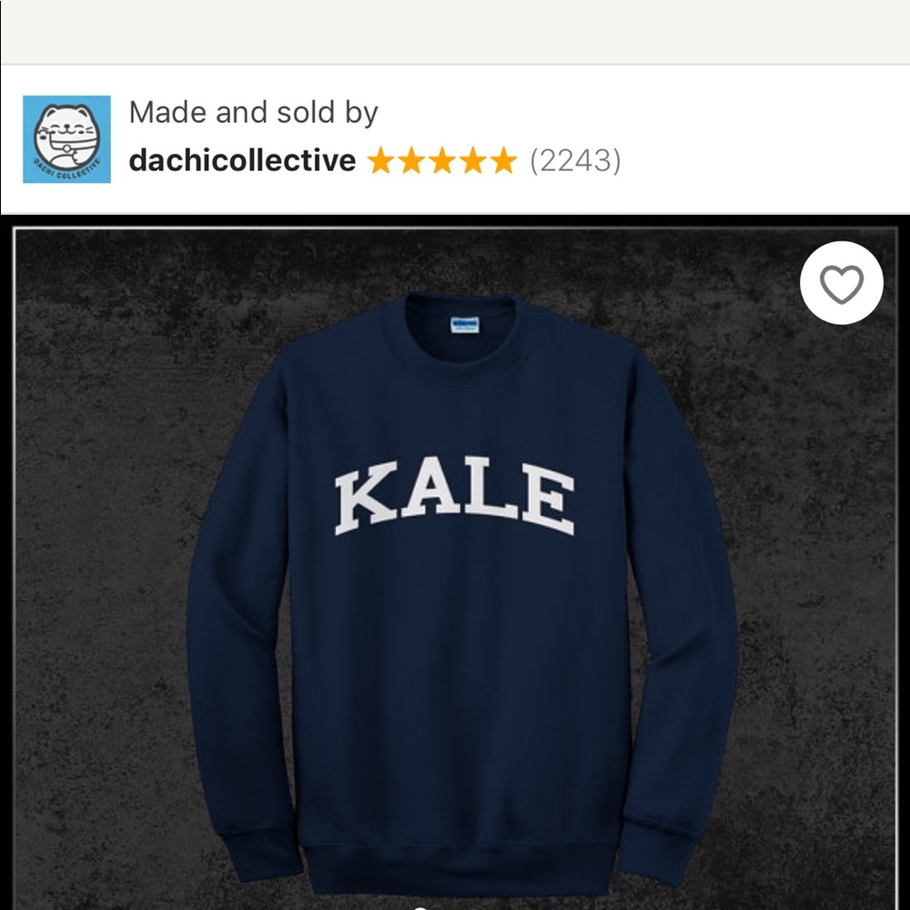Kale sweatshirt